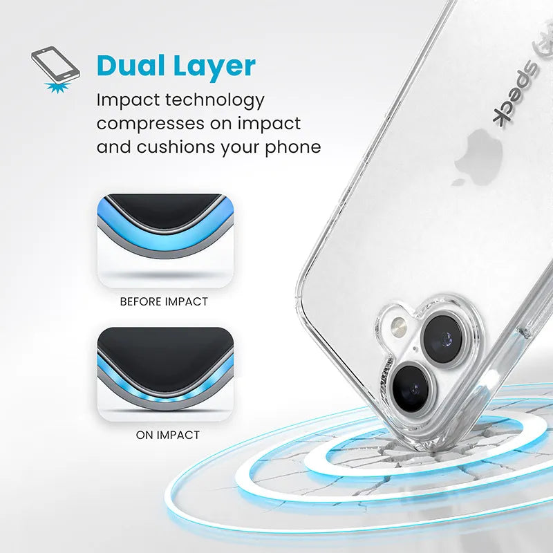 Speck Gemshell - iPhone 16 dėklas (skaidrus)
