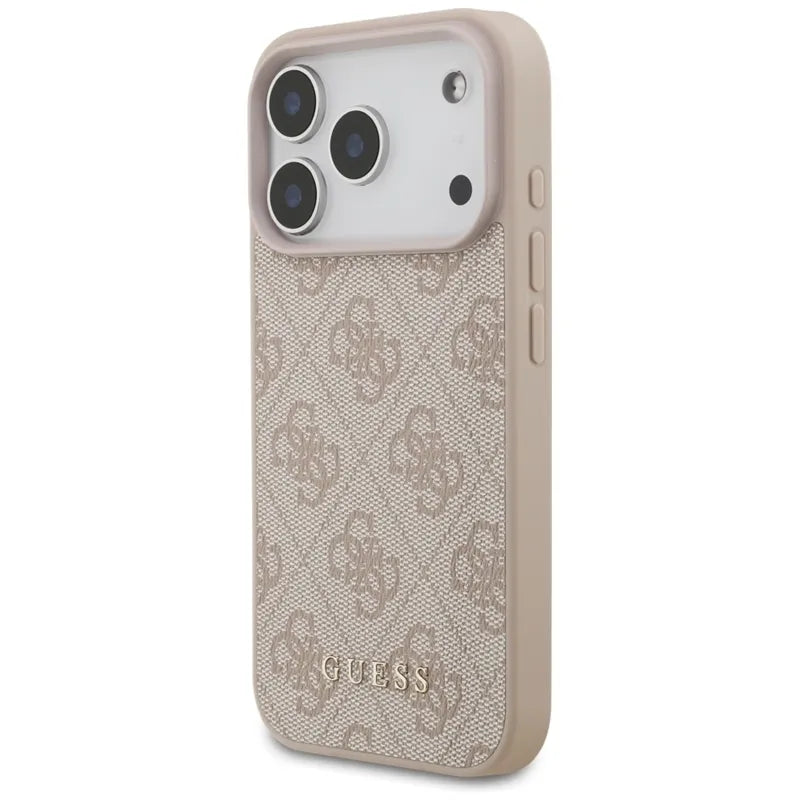 Guess 4G Classic – dėklas iPhone 17 Pro (rožinis)