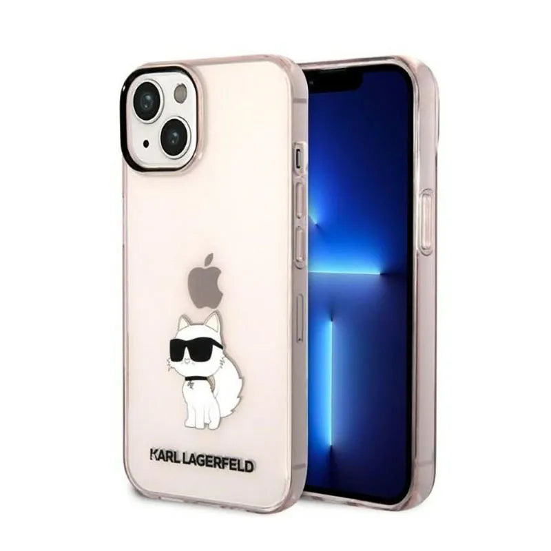 Karl Lagerfeld IML NFT Choupette – dėklas iPhone 14 Plus (rožinis)