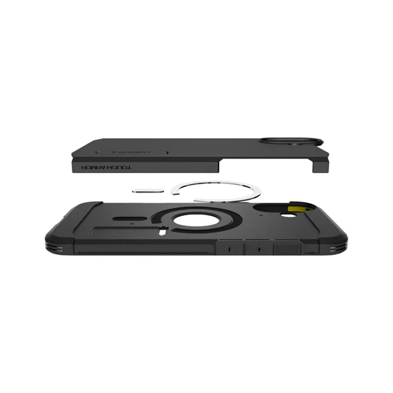 Spigen Tough Armor Mag MagSafe – dėklas iPhone 16 (juodas)
