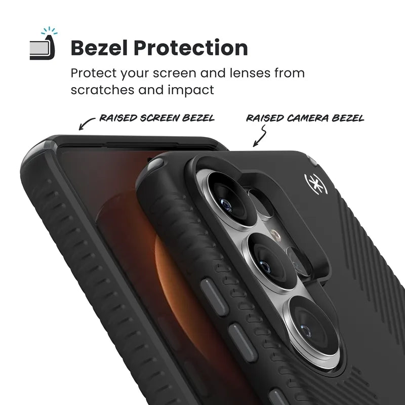Speck Presidio2 Grip Magnet – dėklas Samsung Galaxy S26 Ultra su MagSafe (juodas)