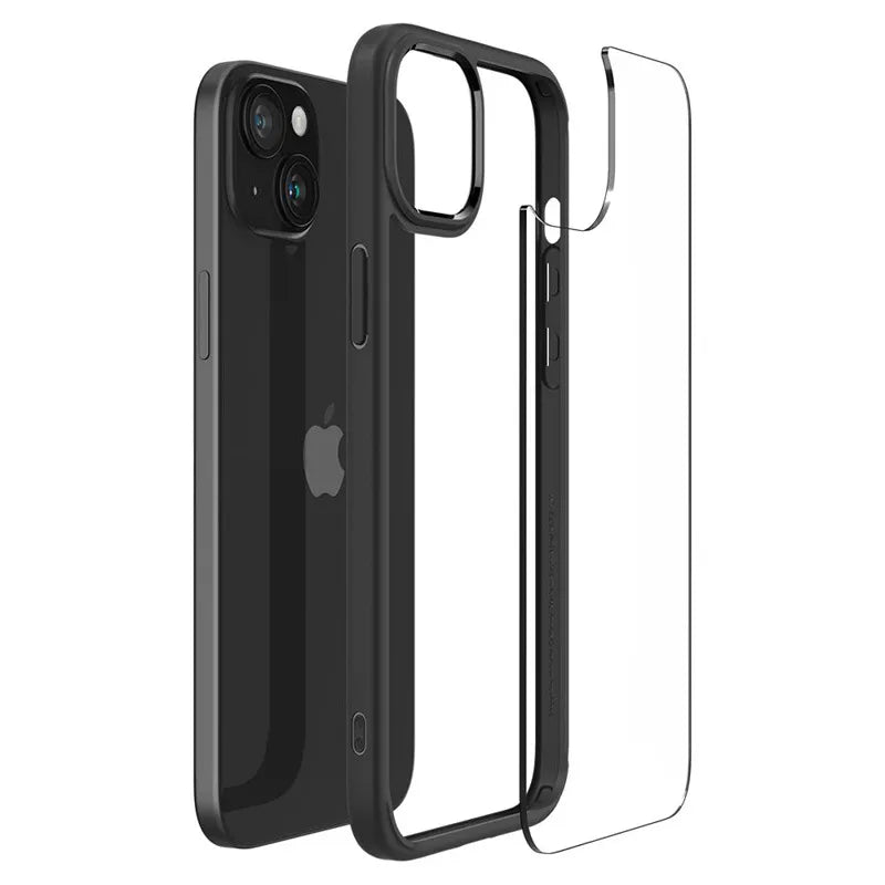 Spigen Ultra Hybrid – Dėklas iPhone 15 (Matte Black)