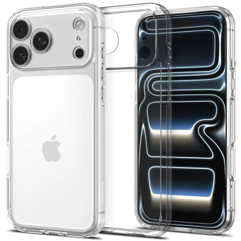 Spigen Ultra Hybrid – dėklas, skirtas iPhone 18 Pro Max / 17 Pro Max (skaidrus)