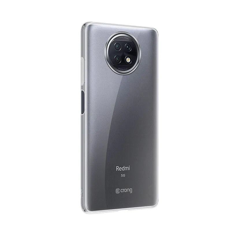 Crong Crystal Slim Cover – dėklas, skirtas Xiaomi Redmi Note 9T (skaidrus)