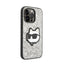 Karl Lagerfeld NFT Glitter Choupette Patch – dėklas iPhone 14 Pro (sidabrinis)