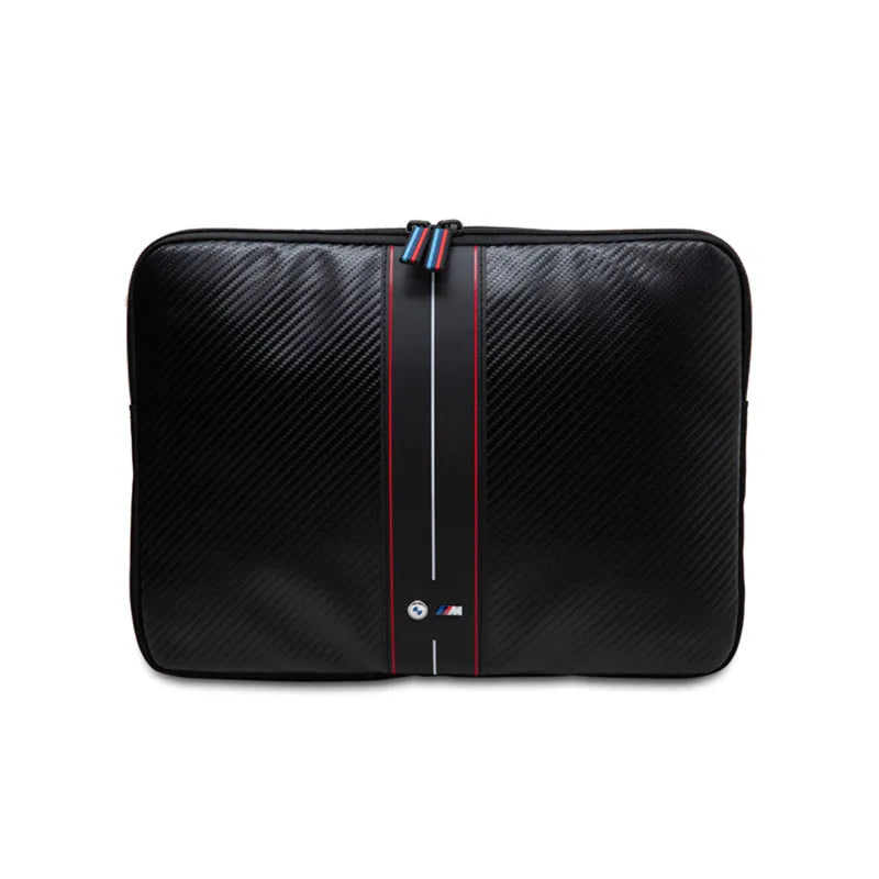 BMW Carbon Red Stripes dėklas - krepšys 13" / 14" nešiojamam kompiuteriui (juodas)