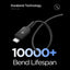 Spigen EB24015CC Essential – USB-C į USB-C PD kabelis 240 W 1,5 m (juodas)