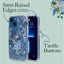 Rifle Paper Clear – dėklas iPhone 14 Plus (Garden Party Blue)