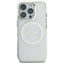 Guess IML Metal Colored Circle Classic Logo MagSafe - dėklas iPhone 16 Pro (baltas)