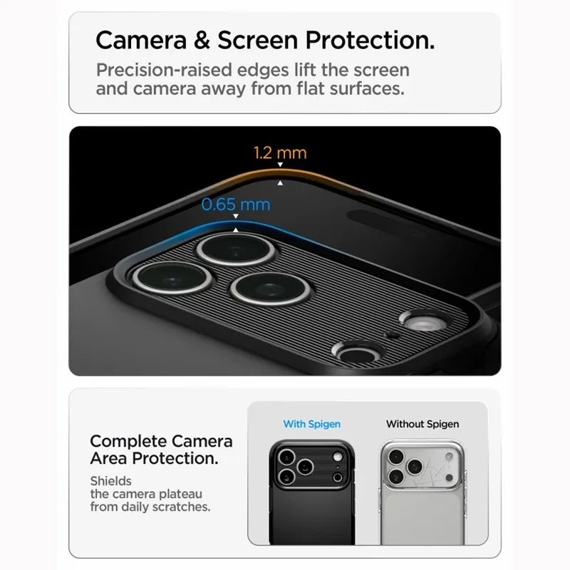 Spigen Tough Armor T Mag MagSafe – dėklas, skirtas iPhone 18 Pro Max / 17 Pro Max (juodas)
