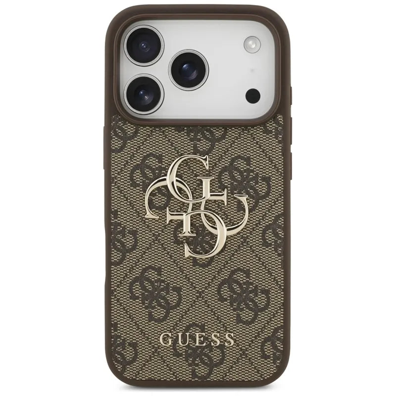 „Guess 4G Big Logo“ – dėklas „iPhone 17 Pro“ (rudas)