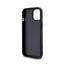 DKNY Leather Checkered Mono Pattern & Printed Stripes – iPhone 15 Plus / 14 Plus dėklas (juodas)