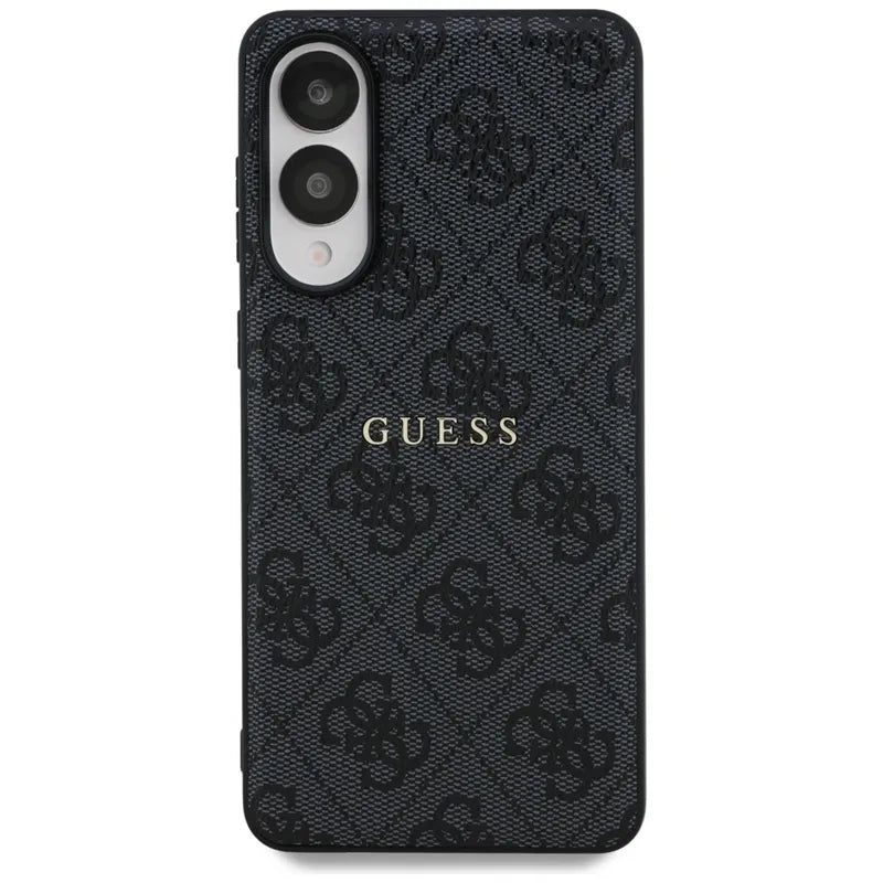 Guess 4G Ring Classic Logo MagSafe – Dėklas Samsung Galaxy S25 Edge (juodas)
