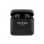 Guess spausdinto logotipo TWS „Bluetooth“ ausinės su įkrovimo dėklu (juodos)