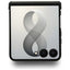 Guess Magnetic Ring Stand Grained Classic Logo MagSafe – Samsung Galaxy Z Flip 8 dėklas (smėlio spalvos)