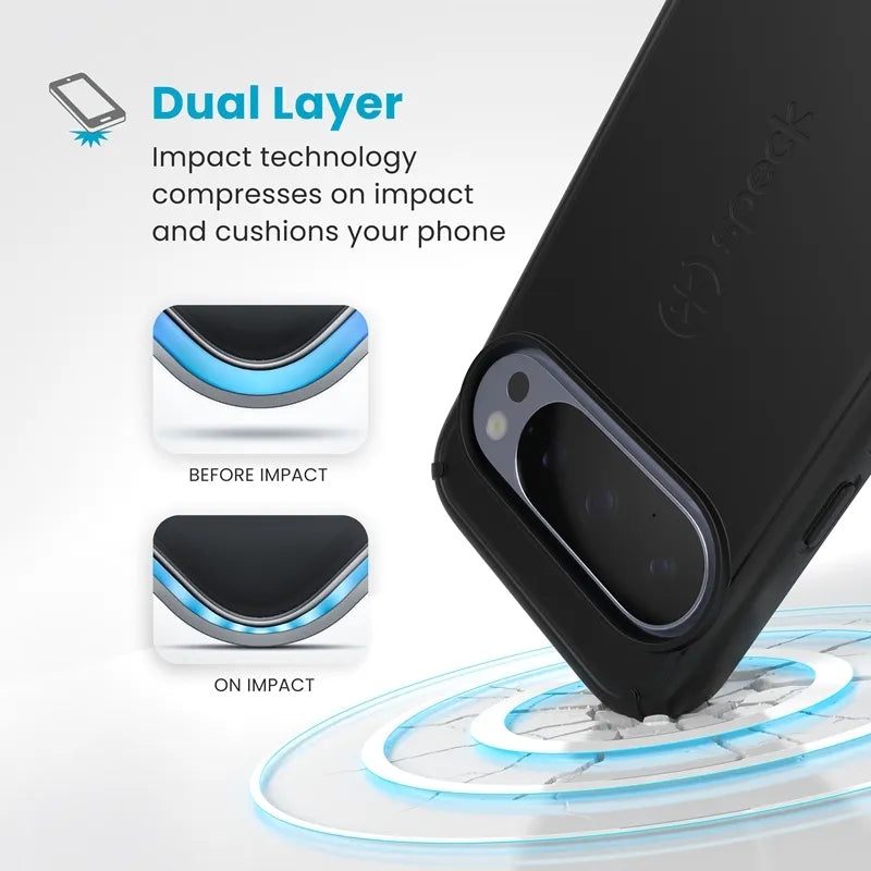 Speck ImpactHero Slim – Google Pixel 10 Pro XL dėklas (juodas)