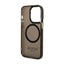 Guess Gold Outline Translucent MagSafe – dėklas iPhone 14 Pro (juodas)