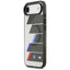 BMW M IML Metal Buttons Tricolor Lines MagSafe – dėklas iPhone Air (antracito spalvos)