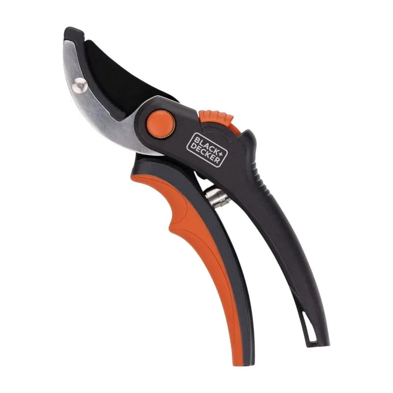 Black&Decker – sodo žirklės gėlėms / gyvatvorėms su grūdinto plieno geležte