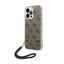 Guess 4G Print Cord - Dėklas iPhone 14 Pro (Rudas)