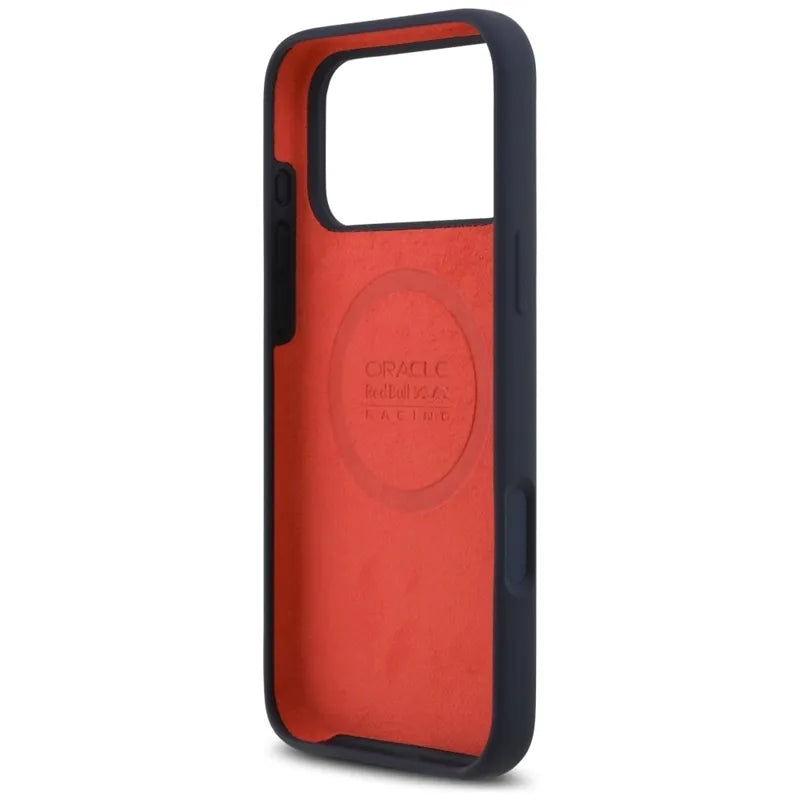 Red Bull Silicone Powerbar MagSafe - Dėklas iPhone 17 Pro Max (tamsiai mėlynas)