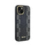 DKNY Leather Checkered Mono Pattern MagSafe – dėklas iPhone 15 / 14 / 13 (juodas)