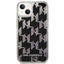 Karl Lagerfeld Monogram Liquid Glitter – dėklas, skirtas iPhone 14 (juodas)