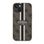 Guess 4G Printed Stripes MagSafe – dėklas iPhone 14 (rudos spalvos)
