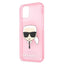 Karl Lagerfeld Karl’s Head Glitter – dėklas iPhone 13 Mini (rožinis)
