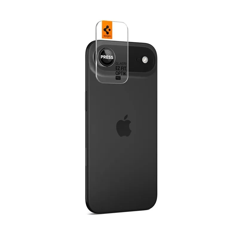 Spigen Optik Pro GLAS.TR EZ Fit kameros apsauga 2 vnt. pakuotė - objektyvo apsauga skirta iPhone Air (2 vnt.) (juoda)