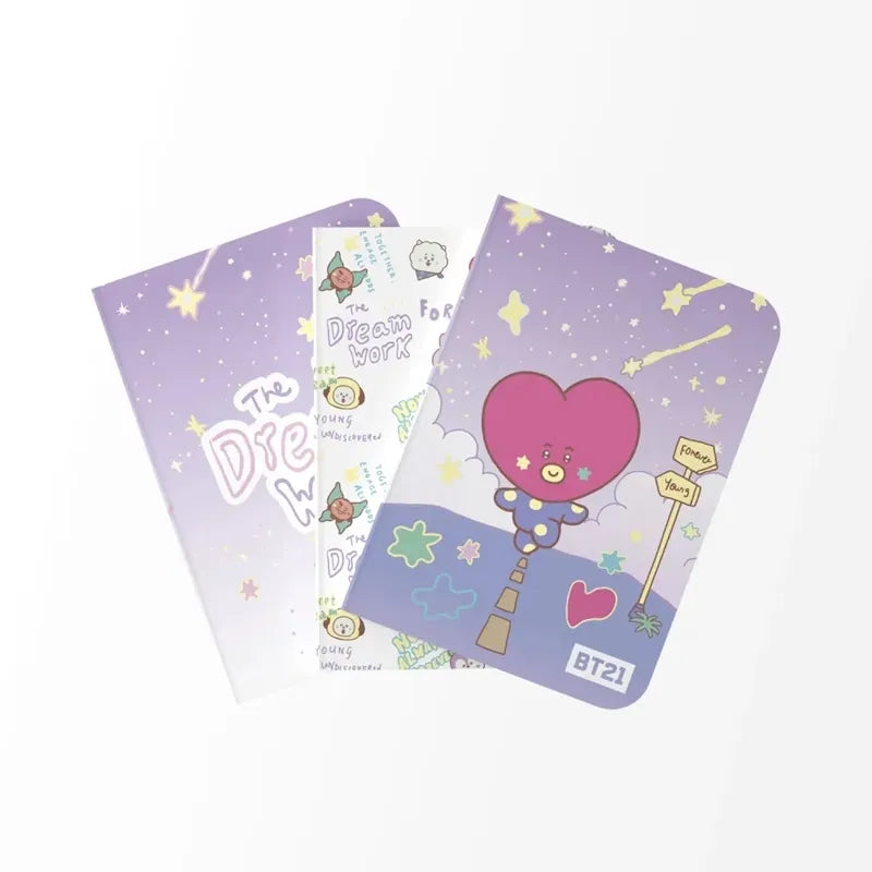BT21 – A6 sąsiuvinių rinkinys TATA (3 vienetai)