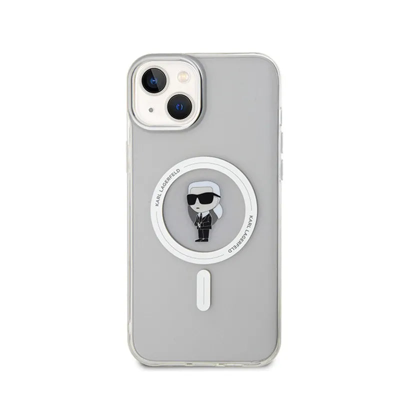 Karl Lagerfeld IML Ikonik MagSafe - Dėklas iPhone 15 Plus (skaidrus)