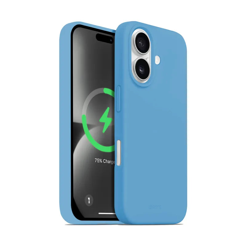 „Crong Color Cover Magnetic“ – „iPhone 16 MagSafe“ dėklas (mėlynas)