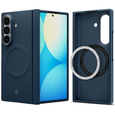 Spigen AirSkin Aramid MagSafe – dėklas Samsung Galaxy Z Fold 8 Ultra (tamsiai mėlynas)