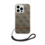 Guess 4G Print Cord - Dėklas iPhone 14 Pro (Rudas)