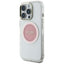 Guess IML Metal Colored Circle Classic Logo MagSafe – dėklas iPhone 16 Pro (rožinis)