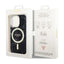 Guess Marble MagSafe – dėklas iPhone 14 Pro (juodas)