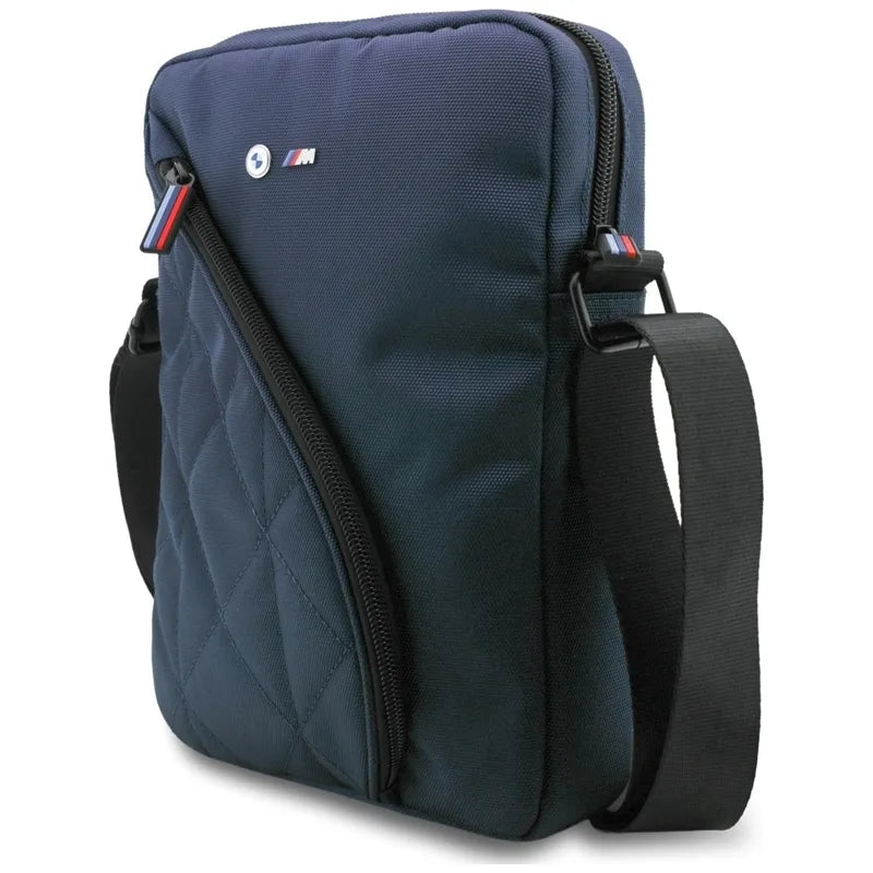 BMW Nylon Pockets & Metal Logo - 10" planšetinių kompiuterių krepšys (tamsiai mėlynas)