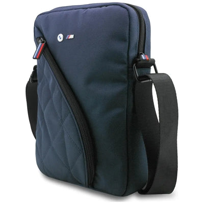 BMW Nylon Pockets & Metal Logo - 10" planšetinių kompiuterių krepšys (tamsiai mėlynas)