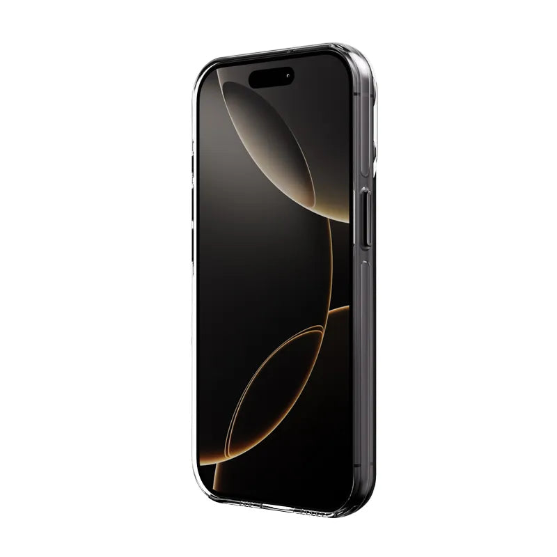 Crong Clear MAG Pro – MagSafe dėklas, skirtas iPhone 15 Pro (juodas)