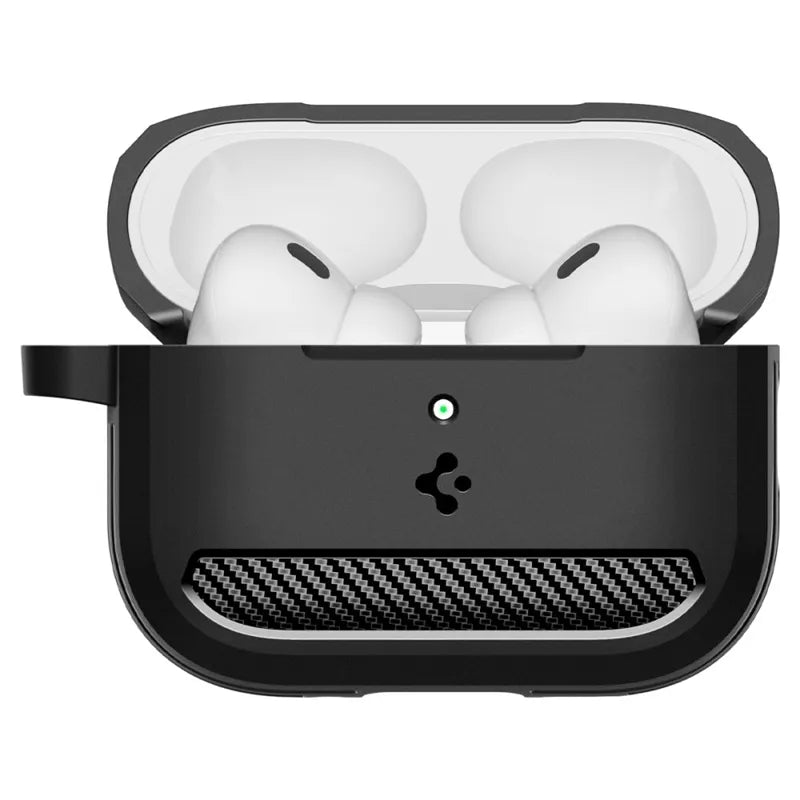 Spigen Rugged Armor – dėklas Apple AirPods Pro 3 (matinis juodas)