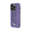 Guess Sequin Script Metal – dėklas iPhone 14 Pro (violetinis)