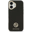Guess Grained Strass Logo MagSafe – dėklas iPhone 17 (juodas)