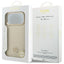 Guess Grained Strass Logo MagSafe - Dėklas iPhone 17 Pro Max (smėlio spalvos)