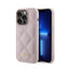 Guess Quilted Metal Logo – dėklas „iPhone 15 Pro“ (rožinis)