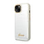 Guess Croco Collection – dėklas iPhone 14 Plus (sidabrinis)