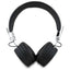 Guess Grained Classic Round Shape – belaidės „Bluetooth“ ENC ausinės (juodos)