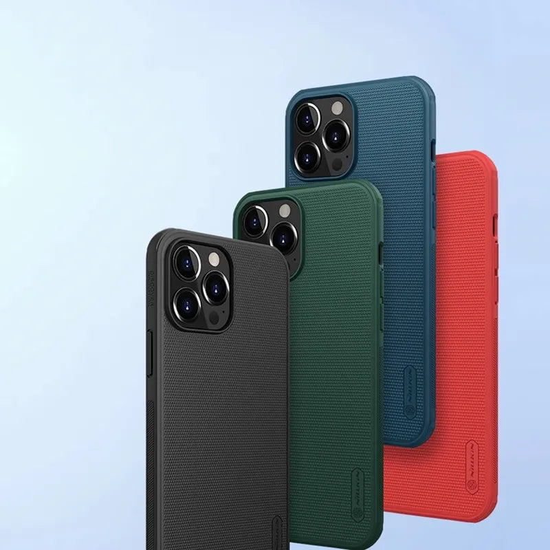 Nillkin Super Frosted Shield Pro – dėklas Apple iPhone 13 Pro Max (mėlynas)