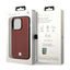 BMW Leather Diamond Pattern – dėklas iPhone 14 Pro (Burgundian)