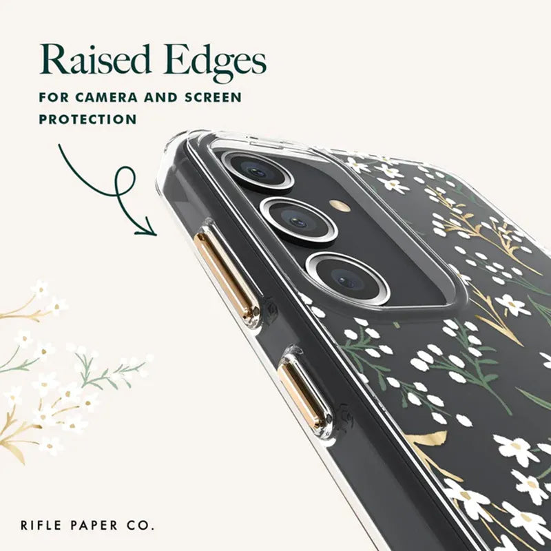 Rifle Paper Clear – Samsung Galaxy S24+ dėklas (Petite Fleurs)
